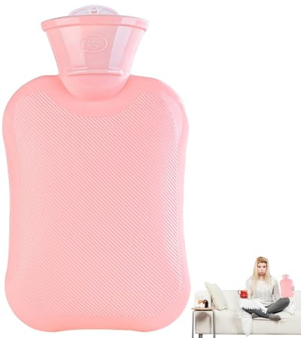 Wärmflasche Winter - Mini Handwärmer mit verdicktem Warmwasser | 500ml Warmwasserbeutel für Kompresse und Kälte, Hand- und Fußwärmer, ideal bei Menstruationsbeschwerden