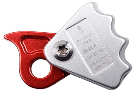 AJTUTUS Metall Kletterseilhalter mit automatischer Verriegelung, Absturzsicherung, Kletterzubehör für Wandern und Sicherheit, eigenes Abseilgerät mit Verriegelung
