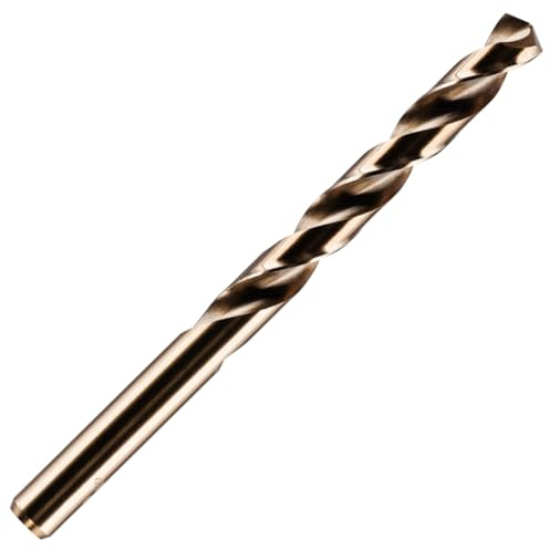 6.8mm (17/64) HSS Gold Cobalt Jobber Drill Bit | For Stainless Steel And Hard Metals, Aluminium, Cast Iron, & Non-Ferrous Metal. 5% M35 Cobalt HSS Jobber Drill Bit.