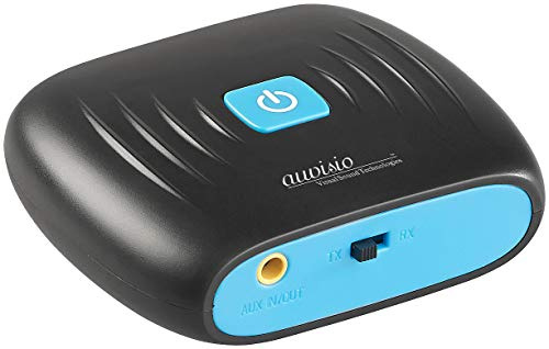 auvisio Transmitter, Bluetooth: 2in1-Audio-Sender und -Empfänger mit Bluetooth 4.2, 10 m Reichweite (Adapter TV, Adapter für Fernseher, BT)