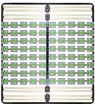 i-flair Tellerlattenrost 140x200 cm, Lattenrahmen Ergo IF56 mit Tellerfedern - für alle Matratzen und Betten geeignet