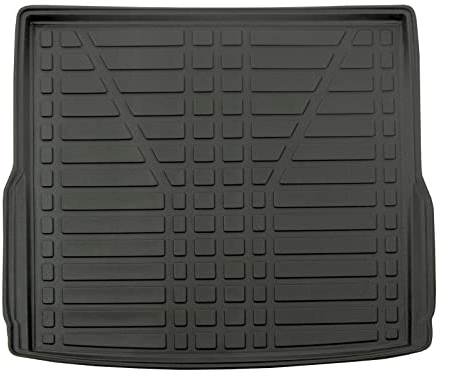 SCOUTT | Kofferraumwanne Laderaumwanne Kompatibel mit Passat B8 Kombi 2014-2023, mit Hoher Rand, Kofferraum-Schutzmatte, Geriffelt, Aufrollbar