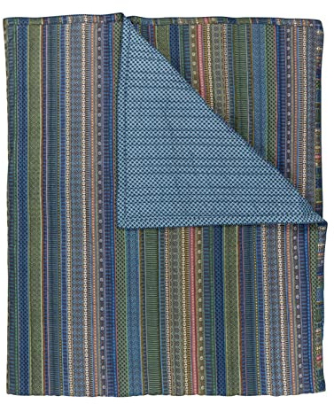 Pip Studio Wohndecke Ribbon Quilt blaugrün