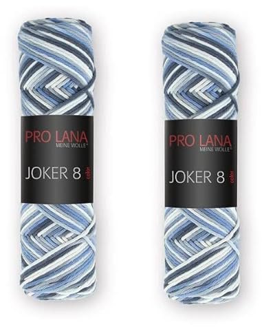 2-er Set Pro Lana Joker 8 color, 100% Baumwolle, 50g/85m LL, Topflappengarn, NS3,5-4,5 (542)