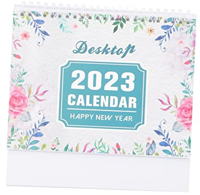 Tofficu 2023 Wandkalender Englisch Schreibtischkalender Neujahr Bürobedarf Monatsplaner