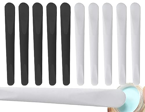 KAPSING 10 Pièces Bâton de Beurre Crème Spatule Cosmétique Réutilisable Compatible avec Masque Gel Lavant
