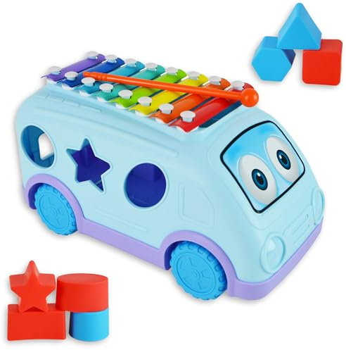 Little Star School Bus Xilófono con Formas