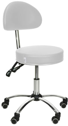 Teqler Praxis-Rollhocker grau