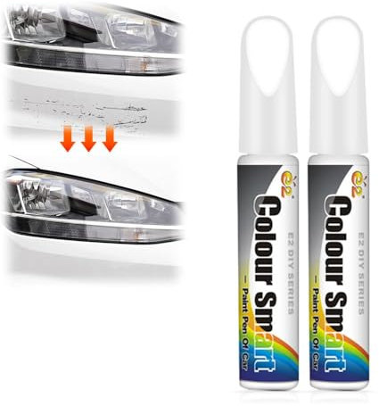 Auto Lackstift Schwarz Matt Gegen Kratzer und Steinschläge, Autolack Reparaturstift, Lack Reparatur Stift, Lackstift Auto Set (C)