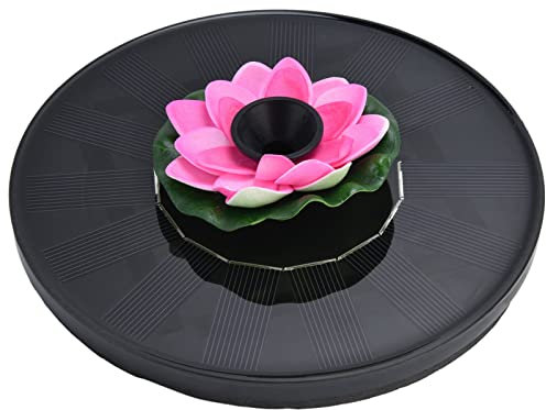 Solar Foutain Pump for Bird Bath, Solar Power Pump Solar Powered Water Fountain Pump Standing Floating Solar Bird Bath Fountains Mini Lotus Solar Fountain Garden Pond Pool Outdoor (Lotus 2)
