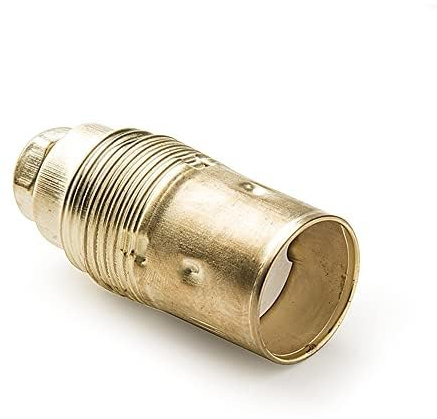 Douille E14 laiton avec caractéristiques techniques de résistance et design élégant, idéal pour éclairer et décorer les espaces intérieurs.
