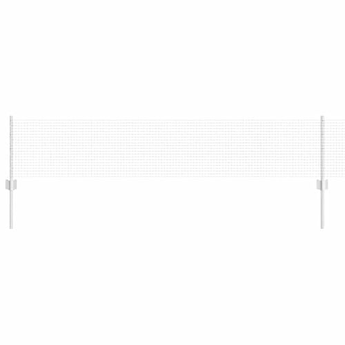 Clôture de fil soudé en acier métallique, 0,4 x 25 m, avec 11 poteaux en U, durable et stable, pour délimitation de jardin, clôture pour terrain, enclos pour animaux et brise-vue