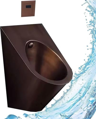 LJTHUU Urinario de Lavado para Hombres, urinario de baño público, Inodoro de Acero Inoxidable 304, Inodoro Vertical pequeño, Inodoro público con Sensor Inteligente de Descarga, Montaje en Pared