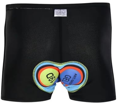 WSQHAO Cykelshorts, underkläder, 9D-byxor, svarta shorts, cykelcykel (svart, 03, XXL)