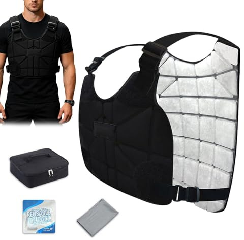 Chaleco Refrigerante de Hombre | Chaqueta Ligera sin Mangas - chaleco de seguridad refrigerante | para correr, senderismo, camping, deportes, caminar, trabajo, construcción, actividades al aire libre