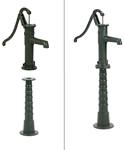 Ribelli Schwengelpumpe Gartenpumpe Handschwengelpumpe Wasserpumpe Handpumpe + Ständer