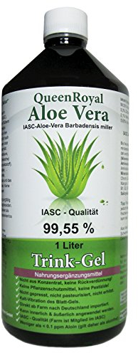 Aloe Vera Gel zum trinken [KEIN SAFT] 1 Liter Barbadensis miller Blatt-Gel für Immunsystem, Verdauungstrakt, Schönheit von innen. 30255 G