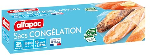 Alfapac Gefrierbeutel, XXL, pflanzlich, Beutel, 42 x 70 cm