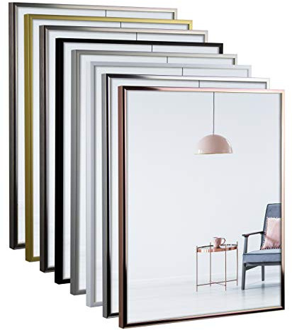 myposterframe – Aluminium Bilderrahmen 40 x 40 cm Amalthea – Bilderrahmen Metall mit Kunstglas matt 1mm – Alu Rahmen für Bilder, Poster & Puzzle – Hoch- & Querformat möglich (Schwarz matt)