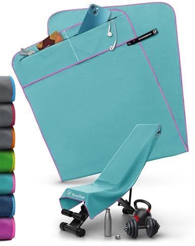 NirvanaShape Fitness-Handtuch | Aus starker Mikrofaser mit Magnet-Clip, stilvoll & funktional | Ultra-saugfähig & kompakt | Dein perfektes Sport-Handtuch fürs Fitnessstudio