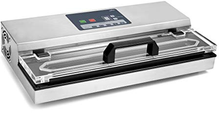 Lacor 69540 - Envasadora al vacio, Máquina de vacio, Selladora de Alimentos | En acero inoxidable, para un uso práctico y profesional en cocina; cierre hermético, libre de BPA, para tu cocina cada día