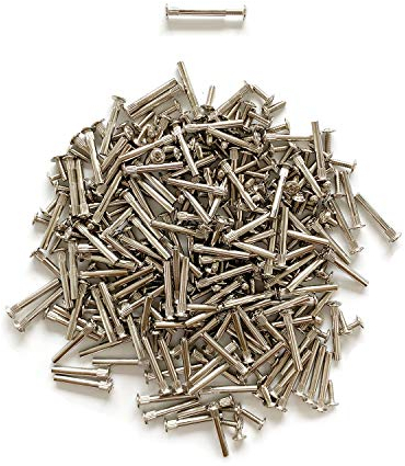 LIKERAINY 150pcs Viti di Collegamento per Mobili Connettore a Vite Filettatura M5 Ferro Nichelato per Armadio Mobile da Cucina Spessore legno 35–45mm