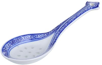 YARNOW Cuillère à Soupe en Céramique Grandes Cuillères à Soupe Asiatiques en Porcelaine Cuillères de Table Japonaises Chinoises à Dîner Cuillère à e Apéritif pour e