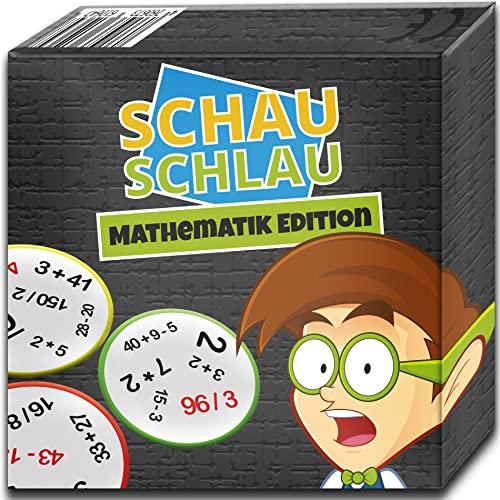 SCHAU SCHLAU - Mathematik Edition - Gesellschaftsspiel - Kniffliges Kartenspiel für Kinder ab 11 Jahren - Lernspiel oder Partyspiel