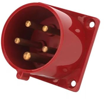 16A 5 Pin Steckdose 380V-415V 50/60Hz 6h 3P+E+N IP44 IEC60309 CEE Industrielle Schalttafelmontage Stiftbuchse, Outdoor Stecker mit Schraubanschlüssen, Kompatibel für Camping