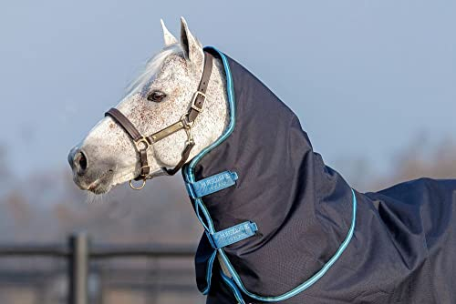 Horseware Irland Amigo Bravo 12 T/O Hood 150g Navy/Turquoise XL