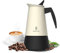 Cecotec Cafetera Italiana Piccolina 200 Beige, Capacidad 100 ml para 2 tazas, Diseño elegante en Acero, Filtro Acero Inoxidable, Apta para todas las superficies, Válvula de seguridad, Cierre silicona