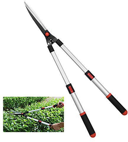 Forbici per diserbo, forbici per siepi da giardino, forbici da potatura, manico per siepi da giardino retrattili, cespugli per prato, forbici per siepi professionali molto semplici