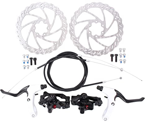 Kit de frein à disque de vélo 160 mm - Kit de freins de vélo - Disque mécanique avant et arrière - Pour VTT, vélo de route, équitation, vélo, vélo de route