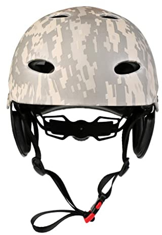 Mealoodiousmusea Adult Kids Water Sports Safety Helmet Kayak Canoe Hard Cap Digital Camo