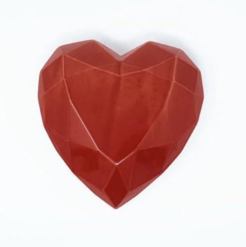 Ceramiche Crescentini - Humidificador de radiador de cerámica esmaltada con forma de corazón rojo