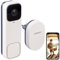 Somikon W LAN Türklingel: Kabellose WLAN-2K-Video-Türklingel, 170°, KI-Paket-Erkennung, PIR, App (Video Doorbell, Kamera, Überwachungskamera Set)