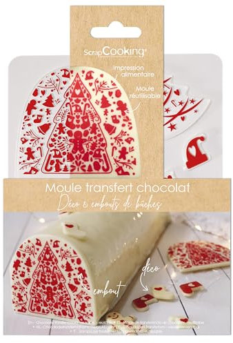 ScrapCooking - Moule blister embout de bûche Sweet Xmas