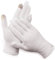 Gants Hydratants à la Main avec Doigt à écran Tactile, 2 Paires de Gants Blancs Gants de Coton Réutilisables pour l'eczéma Mains Sèches (Écran tactile)