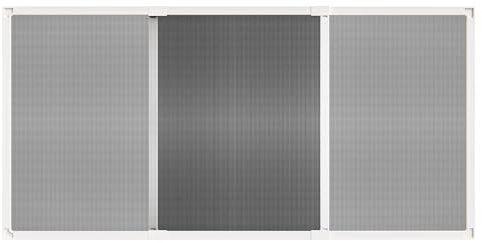 Amig - Moustiquaire extensible pour fenêtres | Installation sans outils | S’adapte dans l’emplacement du volet | 100 x 70 cm | Ajustable jusqu’à 190 cm | Aluminium blanc et maille en fibre de verre