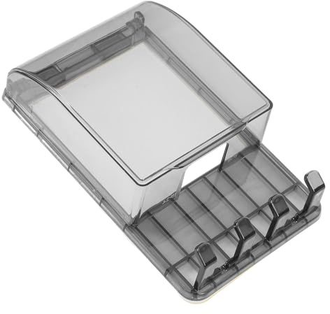 Veemoon Cubierta Protectora de Enchufe Gancho Caja de Protección para Enchufe de Baño Adhesiva y Resistente al Agua Adecuado para Baño y Ducha