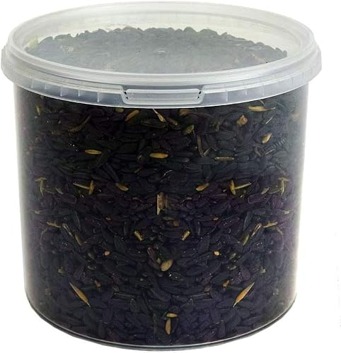 Graines de Tournesol Noir GardenersDream - Nourriture Riche en Huile pour Les Oiseaux Sauvages du Jardin (1L)