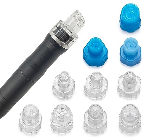 Hydrafacial Ersatzspitzen Vortex Beauty Tips Flache Spitzen für Wasser Peel Aqua Peel Hydrofacial Teile Kunststoff oder Silikon 10 Stück Elitzia ETAF133T