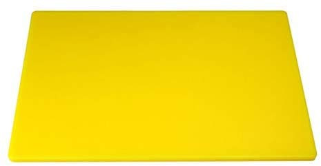 Acense Professional Large Chopping Board Catering Food Prep Cutting Colour Coded (Yellow)