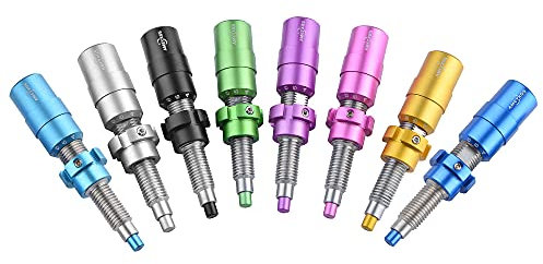 ZSHJGJR Bogenschießen Kissen Plunger Screw-on Pfeilauflage Aluminium Kissen Bogenschießen Button Plunger für Recurve Bow (Rot)