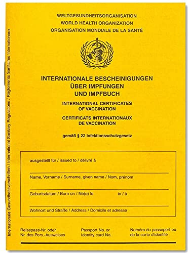 Impfpass Impfausweis 2022 - Internationale Bescheinigung über Impfungen für Babys, Kinder, Jugendliche, Erwachsene mit extra Covid-19 Seite