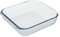 ORYX 5024135 Plat à Four Verre Borosilicate Carré 1,1 L. 20,7 x 20,7 cm. Idéal pour les décorations, salades, desserts, cuisine, Réposterie. Sans BPA