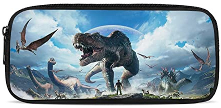Kuiaobaty Federmäppchen für Kinder, Schule, Schreibwaren, Aufbewahrungstasche, Teenager, Jungen, Mädchen, Stifteetui, 3D Dinosaurier, Schulranzen