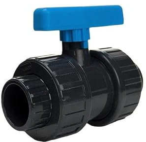 PVC Kugelhahn 50mm Plimex Serie | beidseitig Klebemuffe | 16 bar | (Ø50mm)