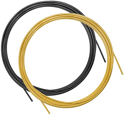 Ersättningskabel för PrimaFIT Pro Speed hopprep, set om 2 hopprepkablar för crossfit, fitness och boxning, rostfria trådar med PVC-hölje – 3 mm diameter, 3 m längd, kompatibel med andra märken