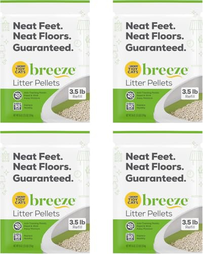 Tidy Cats Breeze Zeolite Pellet, 3.5 Pound (Pack of 4)